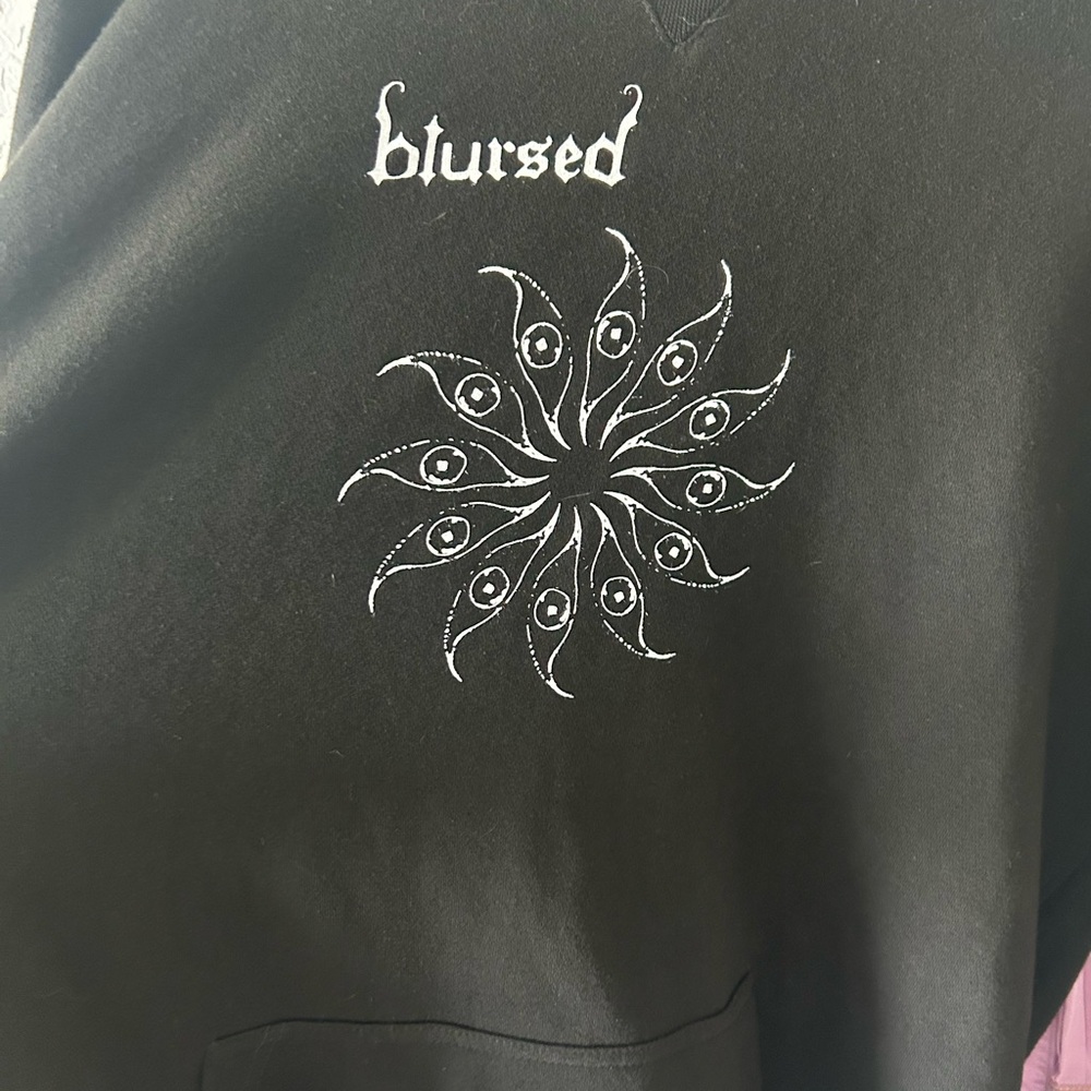 Blursed Hoodie black, XXL